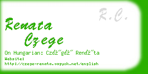 renata czege business card
